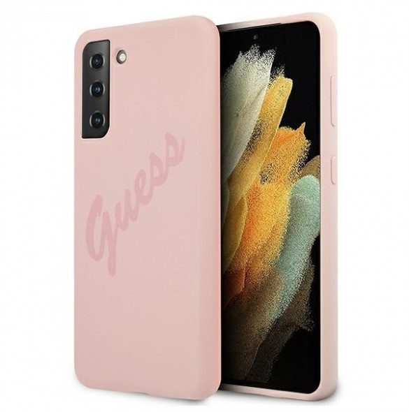 Rosa och mycket snyggt skal Samsung Galaxy S21 Plus 5G.