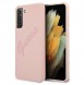 Rosa och mycket snyggt skal Samsung Galaxy S21 Plus 5G.