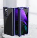 Blå och mycket snyggt skal Samsung Galaxy Z Fold 2 5G.