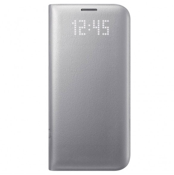 Samsung EF-NG935 LED View Cover vikbart fodral till Samsung Galaxy S7 Edge - Silver
