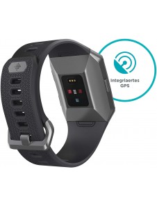 Ionic Fitbit Smartklocka med coachning, pulsmätare, GPS och musik - Grå
