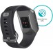 Ionic Fitbit Smartklocka med coachning, pulsmätare, GPS och musik - Grå