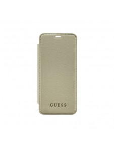 GUFLBKS8IGLTGO Gissa REGNBÅGSSKIMRANDE bokhylla Guld för Samsung Galaxy S8