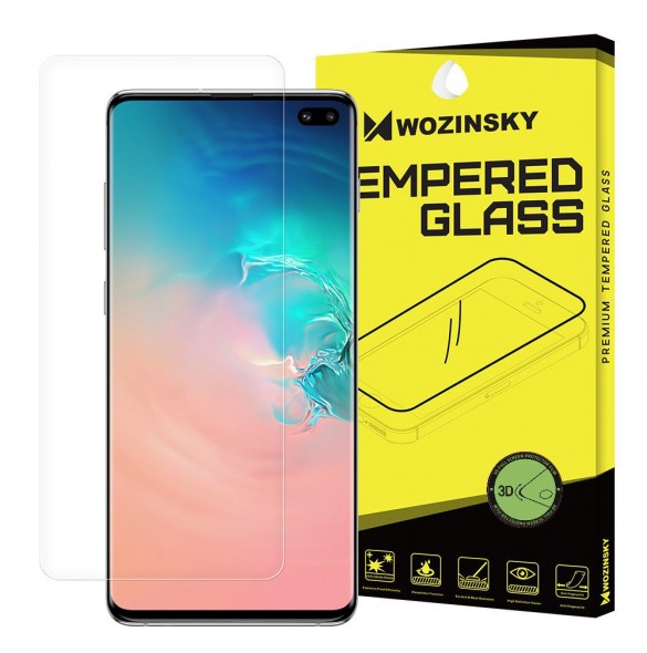 Wozinsky 3D Screen Protector Film Full Coveraged for Samsung Galaxy S10 Plus (in-display fingerprint sensor friendly)