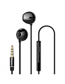 Baseus Encok H06 Lateral Earphones Earbuds Headphones with Remote Control (NGH06-01) - Svart