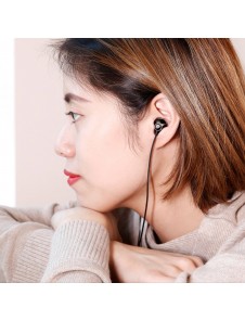 Baseus Encok H06 Lateral Earphones Earbuds Headphones with Remote Control (NGH06-01) - Svart