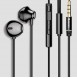 Baseus Encok H06 Lateral Earphones Earbuds Headphones with Remote Control (NGH06-01) - Svart