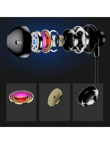 Baseus Encok H06 Lateral Earphones Earbuds Headphones with Remote Control (NGH06-01) - Svart