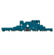 Samsung Galaxy Tab S7 Plus Board med laddningsanslutning (Service Pack)