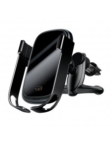 Baseus Rock Smart Vehicle Bracket Wireless Charger10W with Infrared -Black (WXHW01-01)