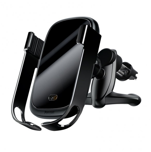 Baseus Rock Smart Vehicle Bracket Wireless Charger10W with Infrared -Black (WXHW01-01)