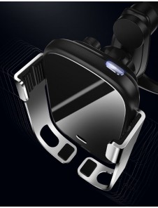 Baseus Rock Smart Vehicle Bracket Wireless Charger10W with Infrared -Black (WXHW01-01)