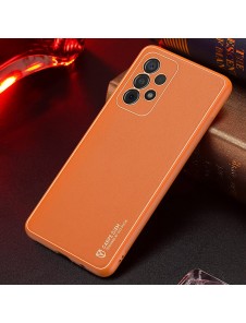 Dux Ducis Yolo Elegant väska tillverkad av mjukt TPU och PU läder för Samsung Galaxy A52 5G / A52 4G - Apelsin