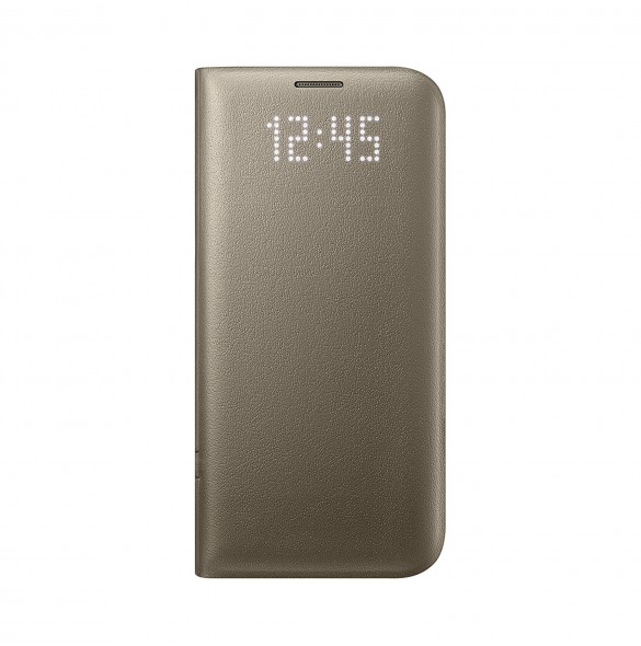 Samsung EF-NG935PFE LED View CoverPFE vikbart fodral till Samsung Galaxy S7 Edge - Guld