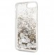 Karl Lagerfeld hårt fodral Liquid Glitter KLHCI8LROGO iPhone 7 Plus / 8 Plus - Guld Svart
