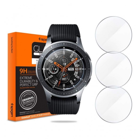 Spigen TEMPERED GLASS för Samsung Gear S3 / Galaxy Watch 46mm