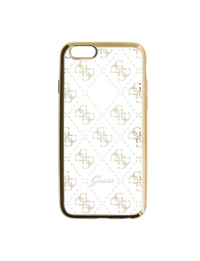 Guess 4G TPU -fodral till iPhone 5/5S/SE - Guld GUHCPSETR4GG