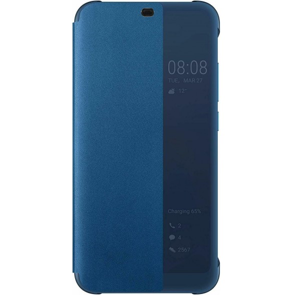 Huawei 51992479 S-View Case Vikbart Fodral Till Huawei Honor 10 - Blå