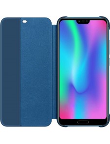 Huawei 51992479 S-View Case Vikbart Fodral Till Huawei Honor 10 - Blå