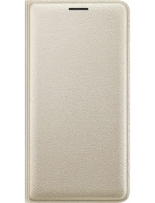 Samsung EF-WJ320PFE Wallet Cover Bookcase med kortplats för Samsung Galaxy J3 2016 - Guld