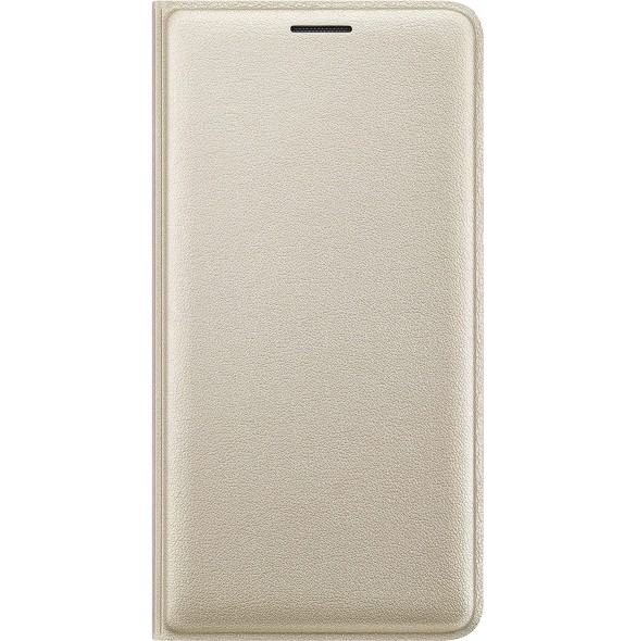 Samsung EF-WJ320PFE Wallet Cover Bookcase med kortplats för Samsung Galaxy J3 2016 - Guld