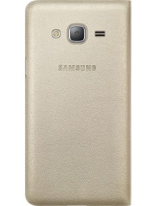Samsung EF-WJ320PFE Wallet Cover Bookcase med kortplats för Samsung Galaxy J3 2016 - Guld
