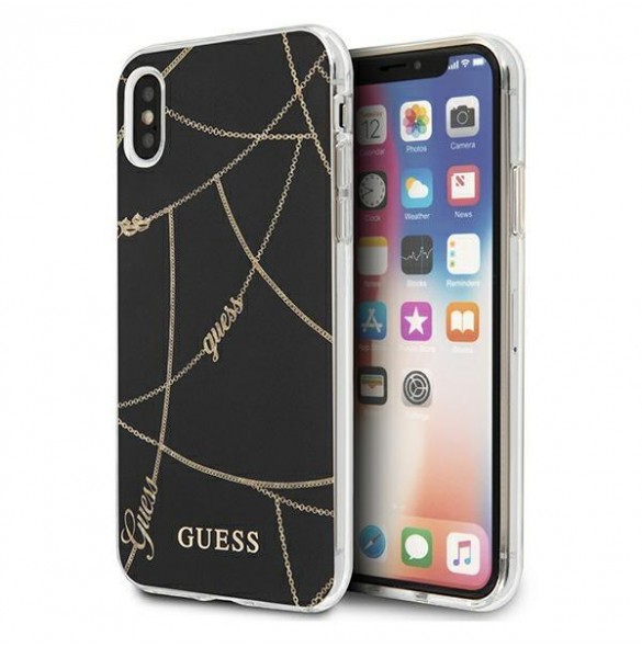 Guess hårt fodral GUHCI65PCUCHBK  iPhone XS Max - Svart