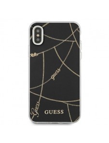 Guess hårt fodral GUHCI65PCUCHBK  iPhone XS Max - Svart
