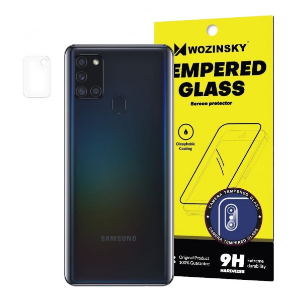 Wozinsky Härdat glas 9H Camera skärmskydd för Samsung Galaxy A21S (förpackning - kuvert)