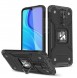 Wozinsky Ring Armor Case Kickstand Tough Robust Skal till Xiaomi Redmi 10X 4G / Xiaomi Redmi Note 9 - Svart