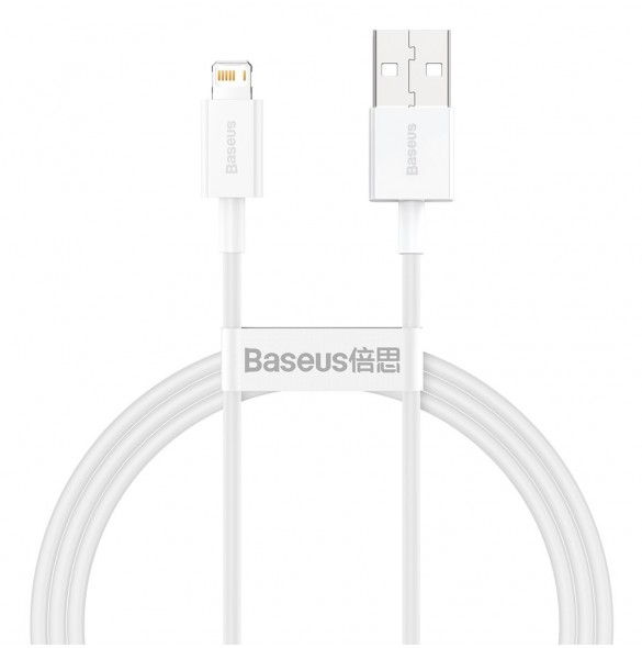 Baseus Superior Cable USB - Lightning 2,4A 1m - Vit (CALYS-A02)