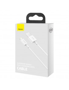 Baseus Superior Cable USB - Lightning 2,4A 1m - Vit (CALYS-A02)