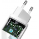 Typ-C2-utgång: 5V/3A, 9V/3A, 12V/3A, 15V/3A, 20V/3,25A Max.