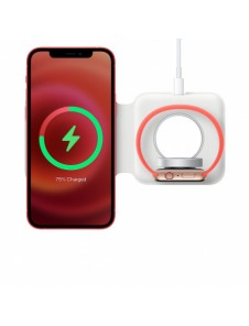 Apple MagSafe Duos Charger Trådlös laddningsmatta magnetisk MHXF3ZM/A - vit