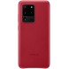 Samsung EF-VG988LRE läderfodral äkta läder väska till Samsung Galaxy S20 Ultra - Röd