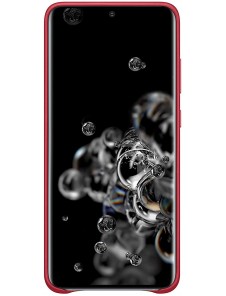 Samsung EF-VG988LRE läderfodral äkta läder väska till Samsung Galaxy S20 Ultra - Röd