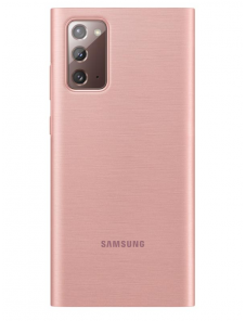 Samsung Clear View Stående Skal med Intelligent Display för Samsung Galaxy Note 20 - Brun-koppar (Mystic Bronze)(EF-ZN980CAEGEU)
