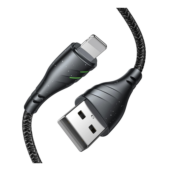 - stöd för laddström upp till 2,4 A
- USB till Lightning -kontakter
- material nylon fläta + TPE