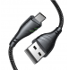 - stöd för laddström upp till 2,4 A
- USB till USB-C-kontakter
- material nylon fläta + TPE