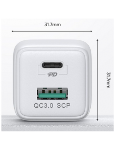 - USB -utgång 5V / 4.5A, 9V / 2A, 12V / 1.5A
- total effekt 5V / 3A