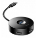 - material: ABS + TPE
- kontakter: 3x USB 2.0, USB 3.0 (5 Gb / s), MicroUSB (för hårddiskar under 4 TB)
