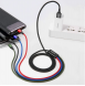 - Lämplig för Micro + Lightning + 2xType-C-gränssnittsenheter