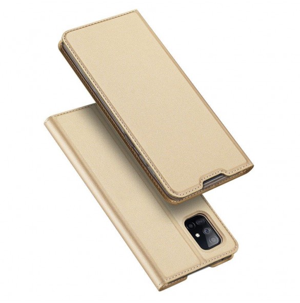 DUX DUCIS Skin X Bookcase-fodral till Samsung Galaxy S20 FE 5G - Guld