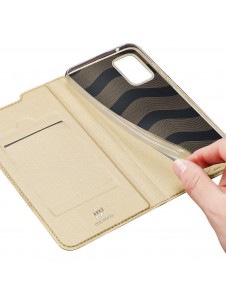 DUX DUCIS Skin X Bookcase-fodral till Samsung Galaxy S20 FE 5G - Guld