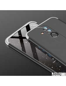 Svart-silver och väldigt snyggt skydd till Huawei Mate 20 Lite.