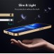 Guld och väldigt stilrent skal iPhone 13 Pro.