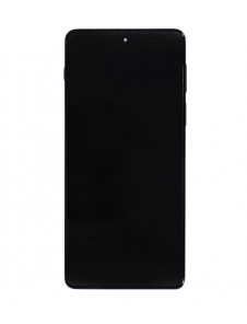 Motorola Edge 20 Pro LCD-skärm + pekenhet + främre skal - Midnattsblå (Service Pack)