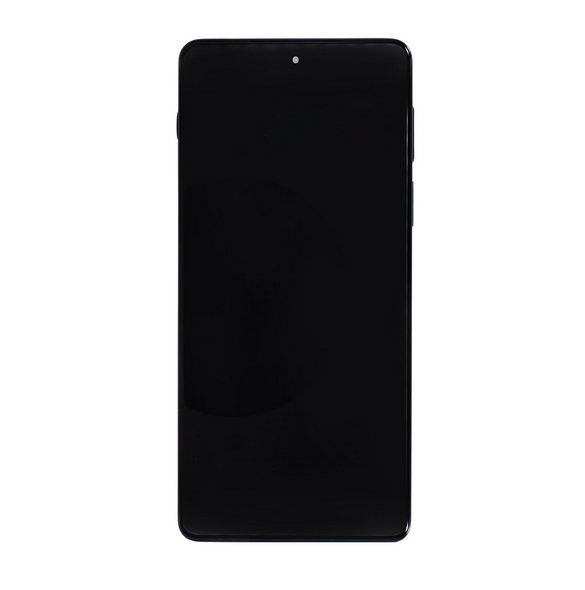 Motorola Edge 20 Pro LCD-skärm + pekenhet + främre skal - Midnattsblå (Service Pack)