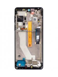 Motorola Edge 20 Pro LCD-skärm + pekenhet + främre skal - Midnattsblå (Service Pack)