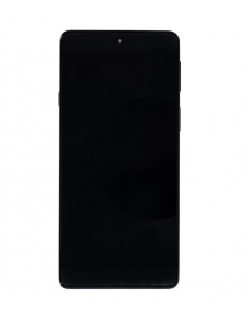 Motorola Edge 20 LCD-skärm + Touch Unit + Front Cover - Grå (Service Pack)